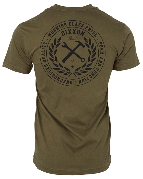 Working Class Pride T-Shirt - O.D. Green & Black