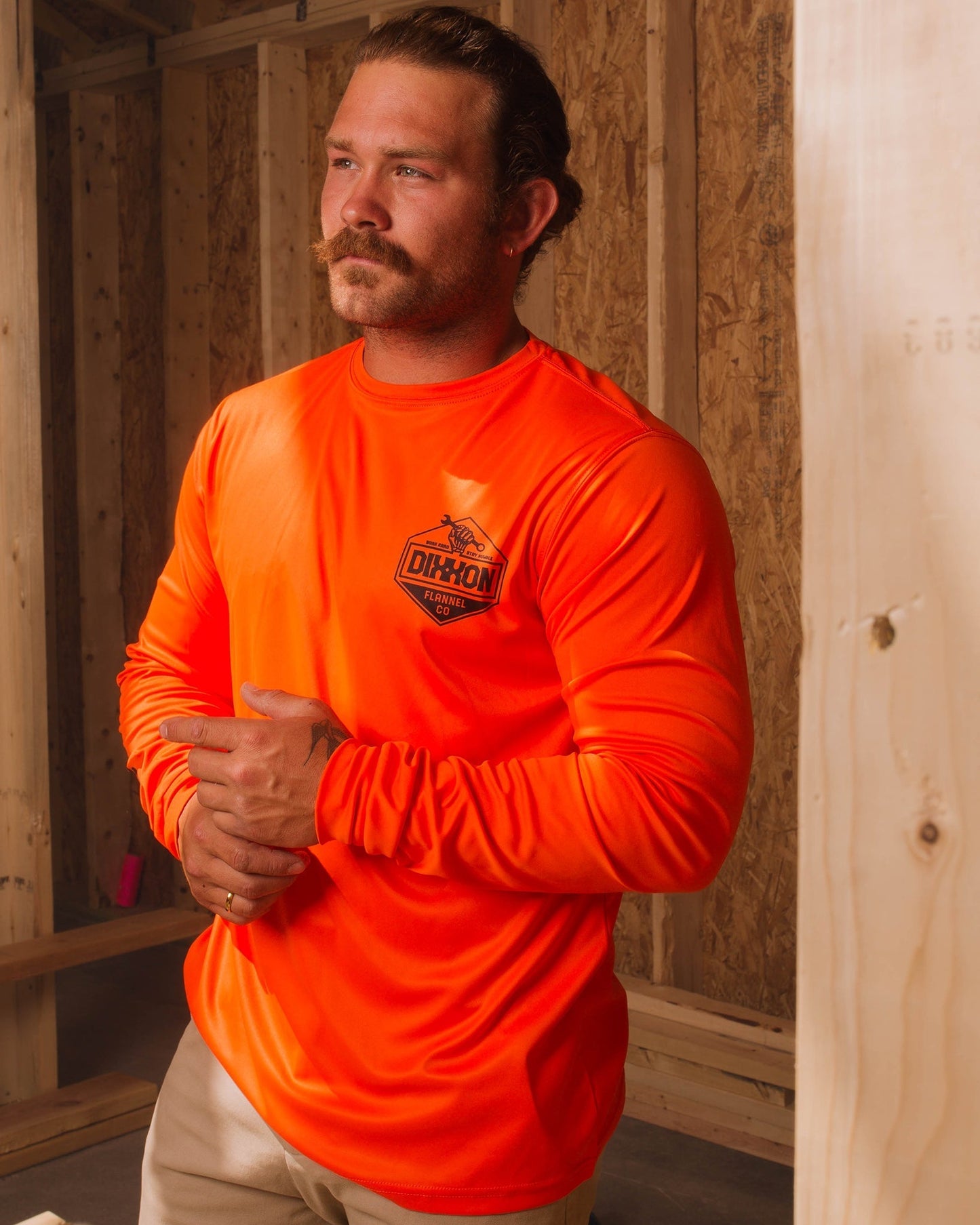 Working Class UV Long Sleeve T-Shirt - Orange