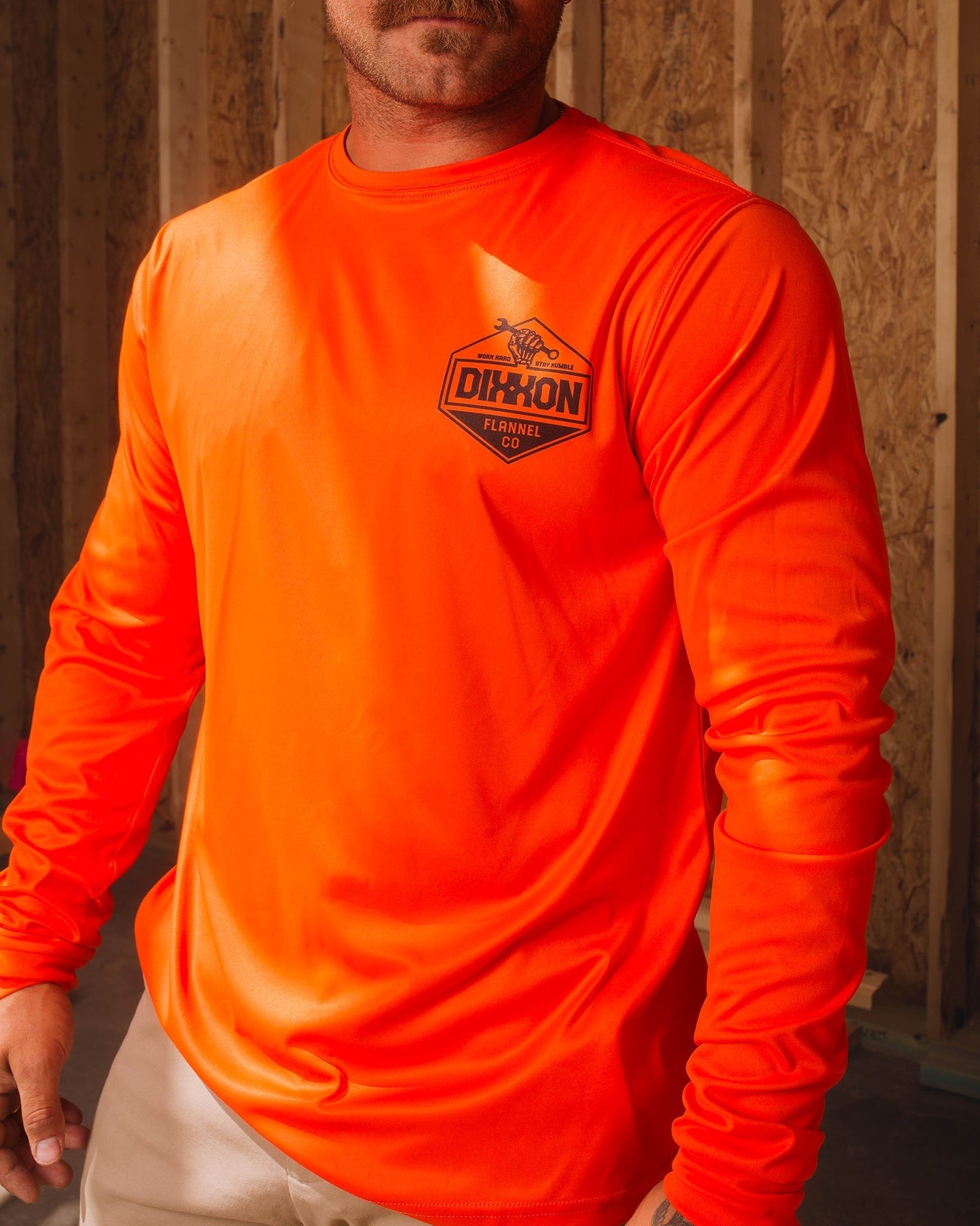 Working Class UV Long Sleeve T-Shirt - Orange