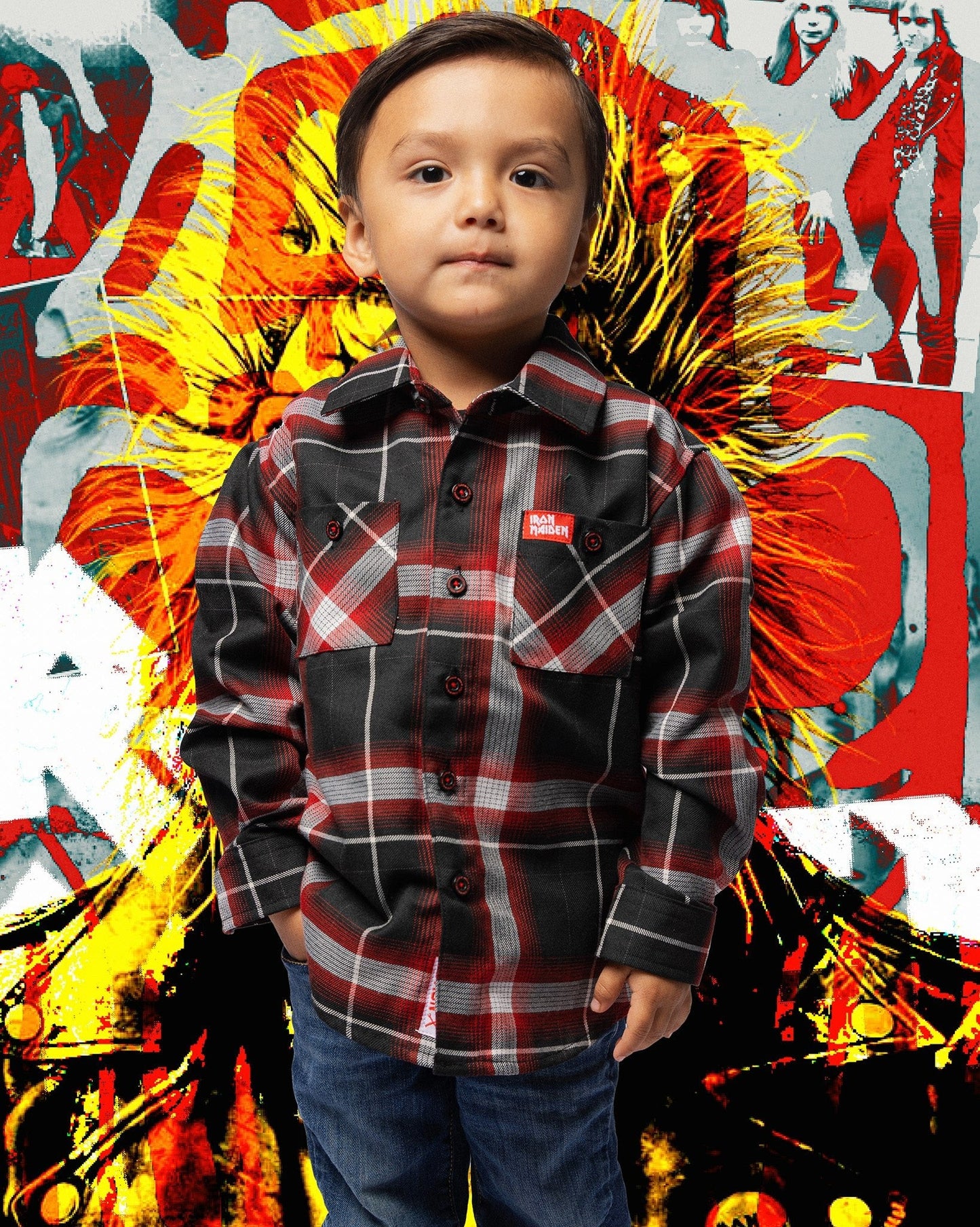 Youth Iron Maiden 50th Anniversary Flannel