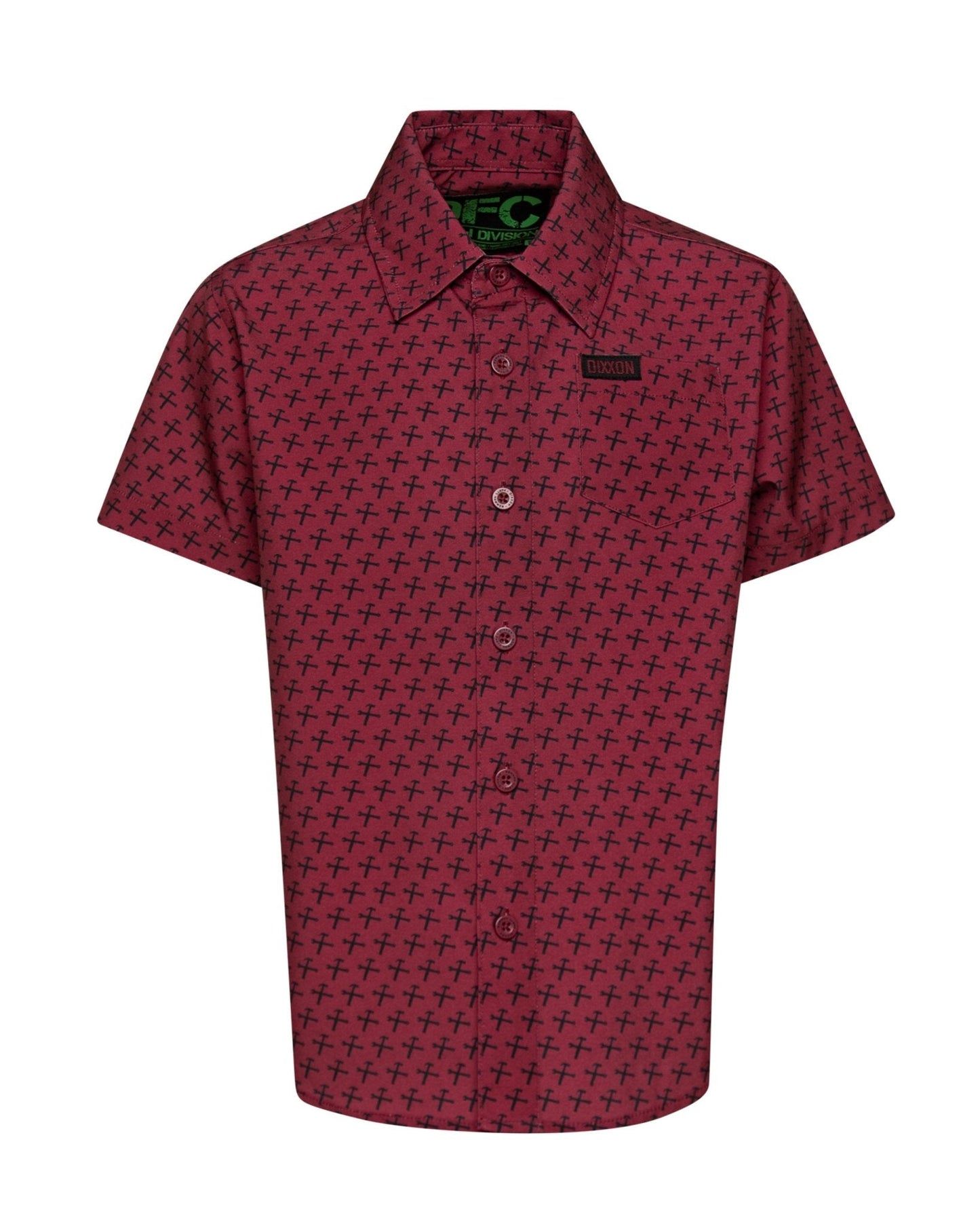 Youth Party Hammers Party Shirt - Maroon & Black