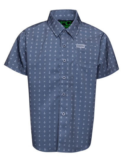 Youth Salty Dog Party Shirt - Gray & White