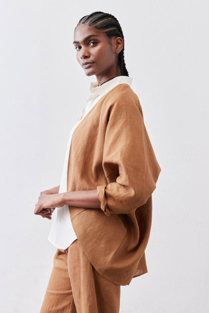 Zephyr Linen Cocoon Cardigan